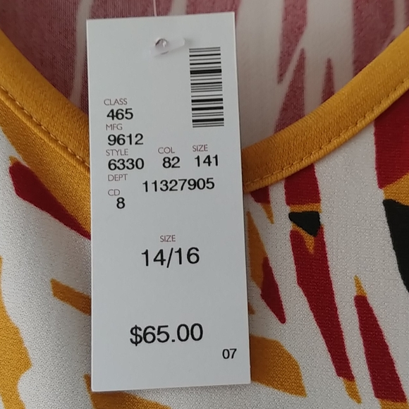 Avenue Tropical Print Maxi Dress Size 14/16 - Picture 8 of 9